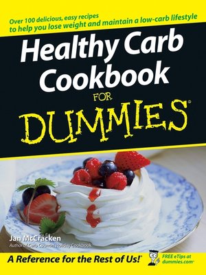 cover image of Healthy Carb Cookbook For Dummies